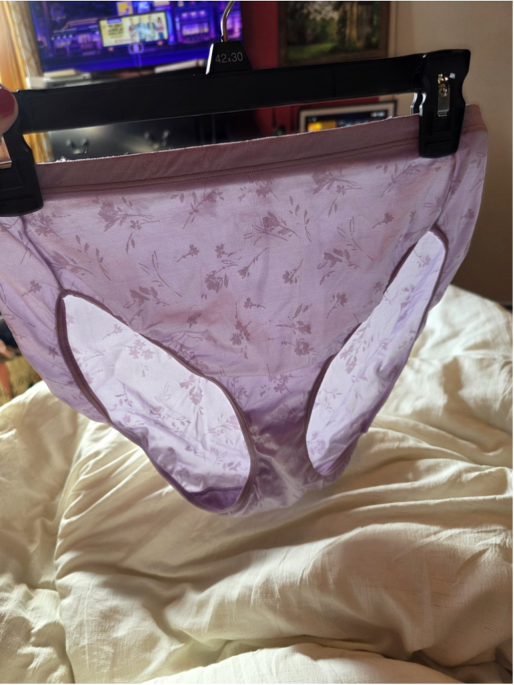 Vintage Vanity Fair Floral Bikini Panties Size 7 Large